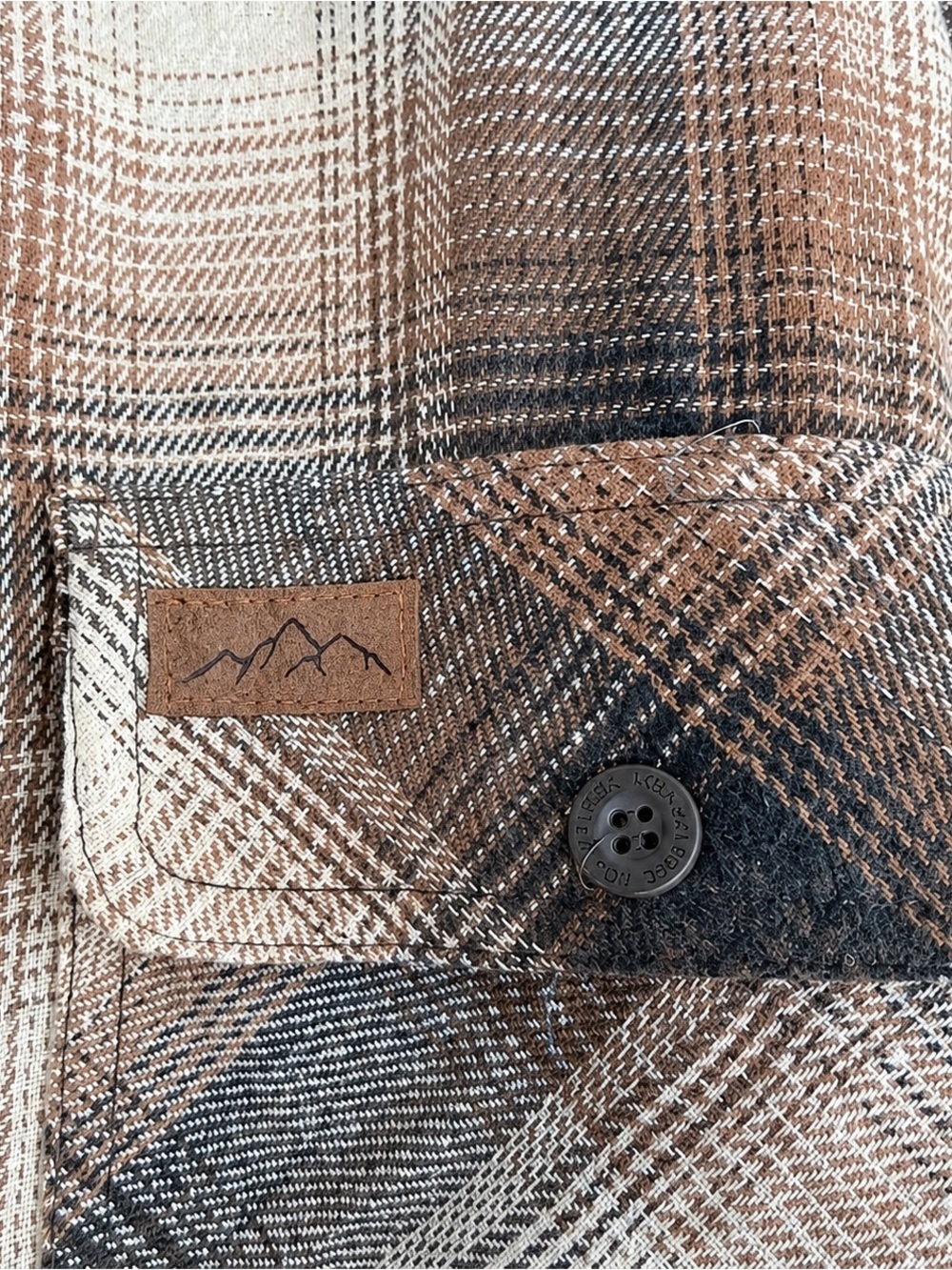 Mountain Ridge Men’s XXL Sherpa Lined Plaid Hooded Shirt Jacket - Picture 4 of 7